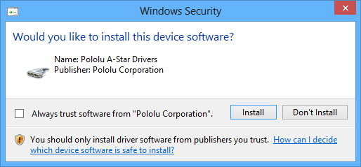 Driver Installation